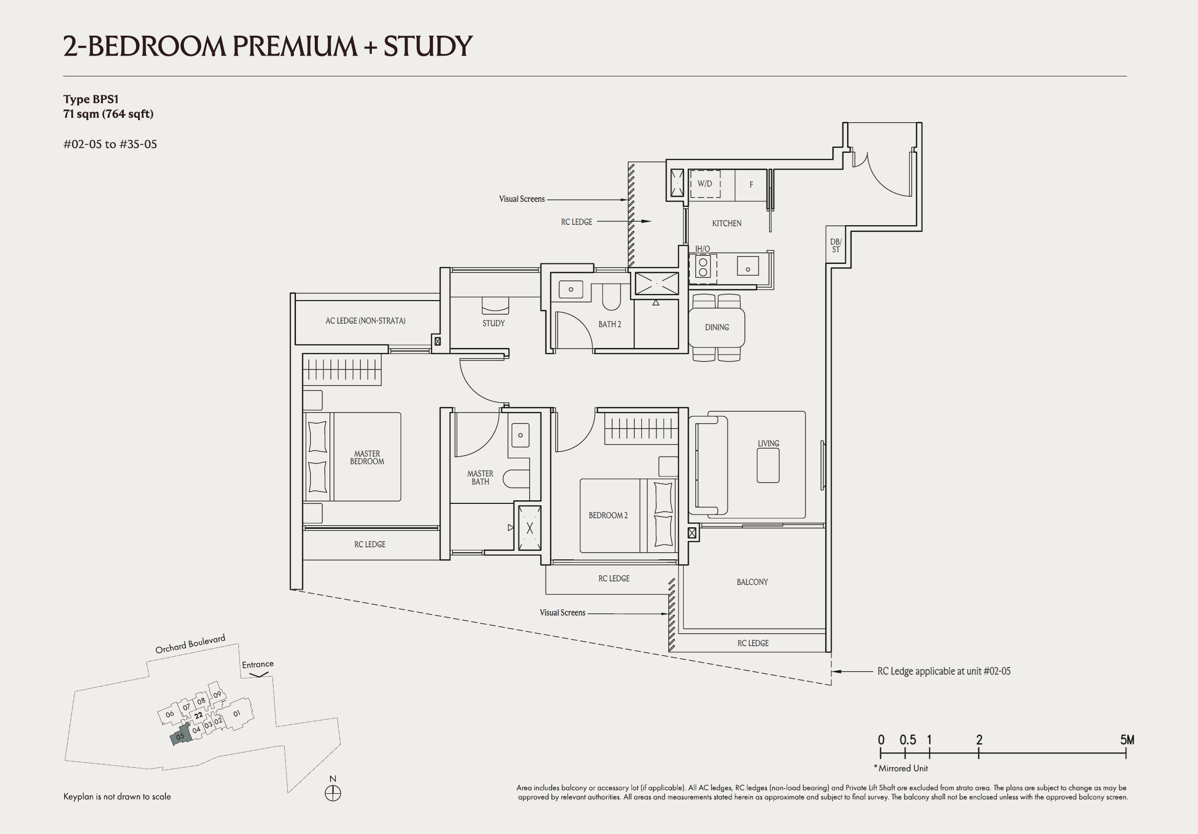 2 Bedroom Premium + Study - BPS1