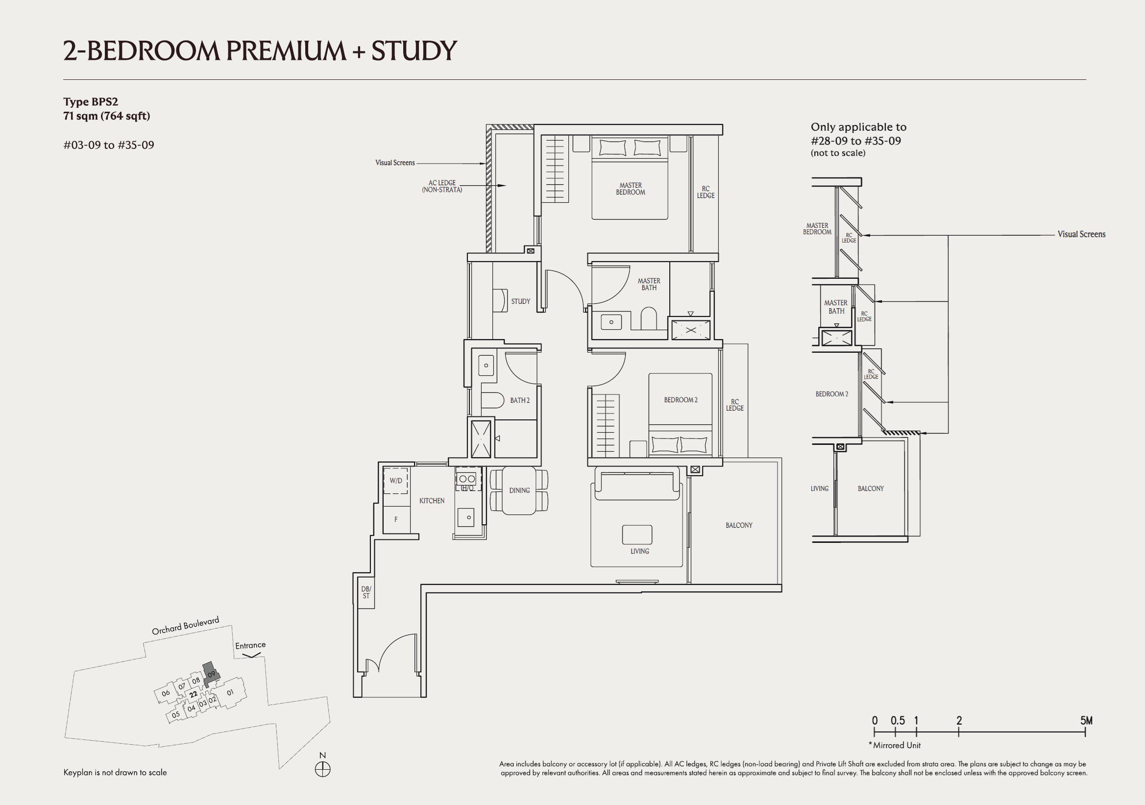 2 Bedroom Premium + Study - BPS2