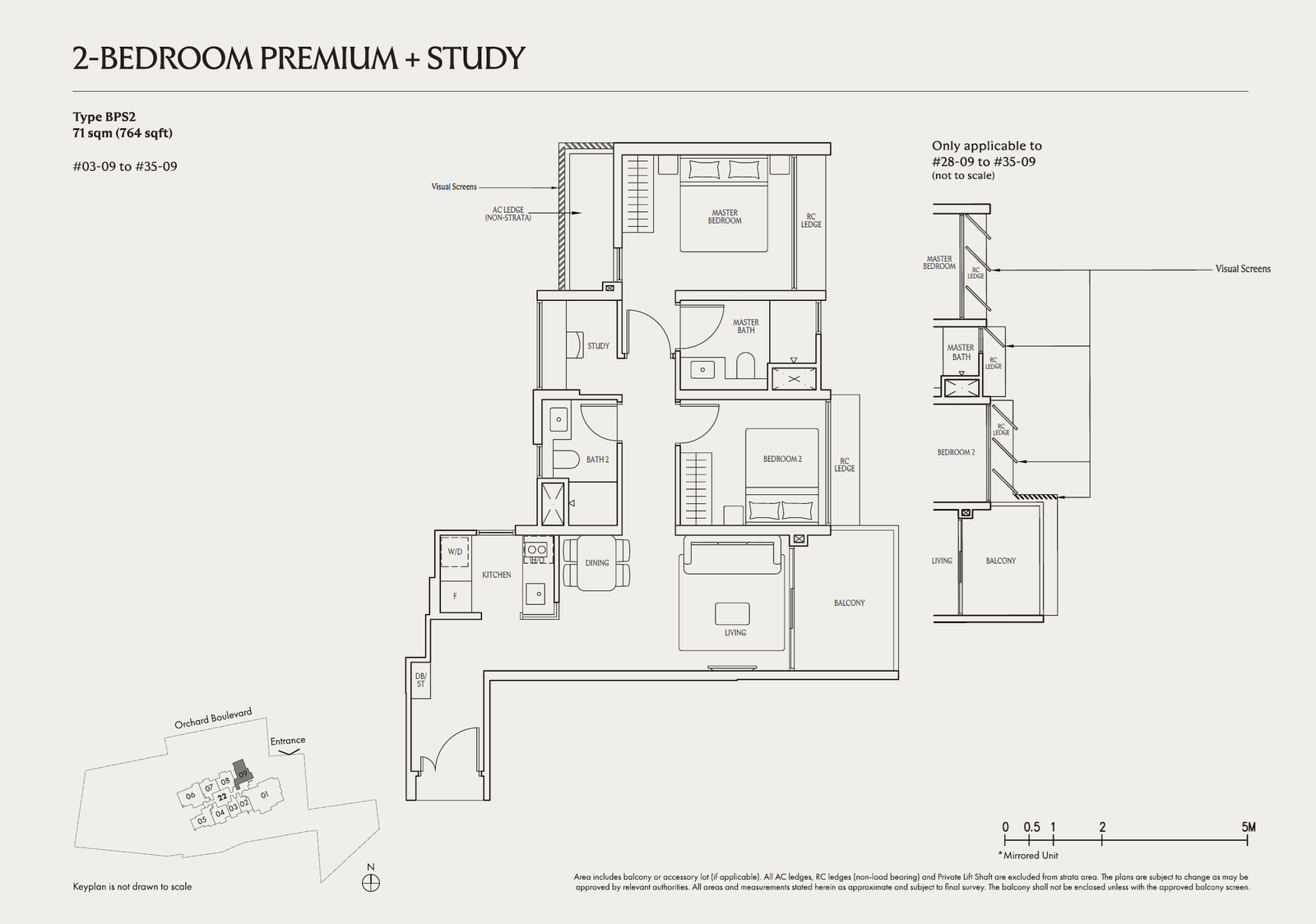 2 Bedroom Premium + Study - BPS2